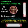 Image 1 : Shotgun Lincoln 1c roll, 2002-d 50 pcs Bank Wrapper.