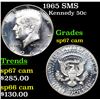 Image 1 : 1965 SMS Kennedy Half Dollar 50c Grades sp67 cam