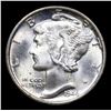 Image 2 : 1944-d Mercury Dime 10c Grades GEM++ FSB