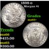 Image 1 : 1898-o Morgan Dollar $1 Grades GEM+ Unc