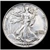 Image 2 : 1943-p Walking Liberty Half Dollar 50c Grades Choice AU
