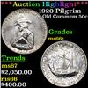 Image 1 : ***Auction Highlight*** 1920 Pilgrim Old Commem Half Dollar 50c Graded ms66+ BY SEGS (fc)