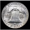 Image 3 : 1948-p Franklin Half Dollar 50c Grades Choice Unc FBL