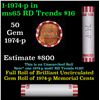 Image 1 : Shotgun Lincoln 1c roll, 1974-p 50 pcs Bank Wrapper.