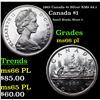 Image 1 : 1965 Canada $1 Silver Canada Dollar KM# 64.1 $1 Grades GEM+ UNC PL