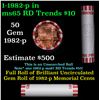 Image 1 : Shotgun Lincoln 1c roll, 1982-p 50 pcs Bank Wrapper.