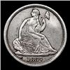 Image 2 : 1837 No Stars Small Date Seated Liberty Half Dime 1/2 10c Grades xf+