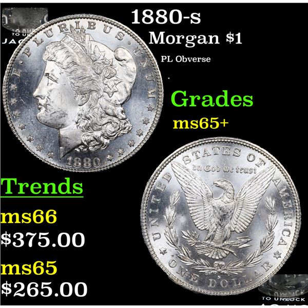 1880-s Morgan Dollar $1 Grades GEM+ Unc