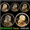 Image 1 : Proof Group of 5 2000-2008 Sacagewea 1 Dollar Coins, Gem++ Grades GEM++ Proof Deep Cameo