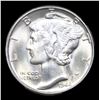 Image 2 : 1944-p Mercury Dime 10c Grades GEM+ Unc