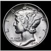 Image 2 : 1945-p Mercury Dime 10c Grades GEM+ Unc