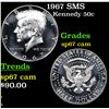Image 1 : 1967 SMS Kennedy Half Dollar 50c Grades sp67 cam