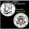 Image 1 : Proof 1969-s Kennedy Half Dollar 50c Grades GEM++ Proof Deep Cameo