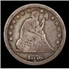 Image 2 : 1876-cc Seated Liberty Quarter 25c Grades vf++