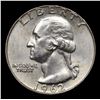Image 2 : 1962-d Washington Quarter 25c Grades Choice Unc