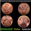 Image 1 : Lot of 4 1oz .999 Commerative Copper Medalions