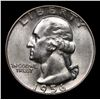 Image 2 : 1956-d Washington Quarter 25c Grades GEM Unc