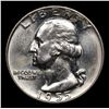 Image 2 : 1955-d Washington Quarter 25c Grades GEM Unc