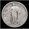Image 2 : 1917-p Ty I Standing Liberty Quarter 25c Grades f, fine