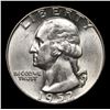 Image 2 : 1952-p Washington Quarter 25c Grades GEM Unc