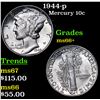 Image 1 : 1944-p Mercury Dime 10c Grades GEM++ Unc