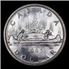 Image 3 : 1965 Small Beads, Pointed 5 Canada Dollar $1 Grades GEM++ PL