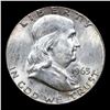 Image 2 : 1963-p Franklin Half Dollar 50c Grades Choice Unc FBL