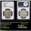 Image 1 : NGC 1786A Germany (German States) 1 Thaler, Prussia Graded vf details By NGC