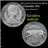 Image 1 : 1967 Canada 25 Cents 25c KM-68 Grades Select Unc PL