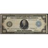 Image 2 : 1914 $10 Large Size Federal Reserve Note (New York, NY) Sig. Burke & McAdoo Fr-908 Grades vf+