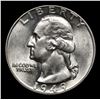 Image 2 : 1949-p Washington Quarter 25c Grades GEM Unc