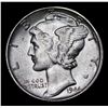 Image 2 : 1944-p Mercury Dime 10c Grades Choice+ Unc