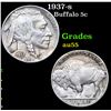 Image 1 : 1937-s Buffalo Nickel 5c Grades Choice AU