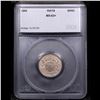 Image 4 : 1866 Rays Shield Nickel 5c Graded ms63+ BY SEGS