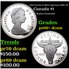 Image 1 : Proof 1982 Canada $1 Silver Specimen Canada Dollar KM# 133 $1 Grades GEM++ Proof Deep Cameo