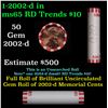 Image 1 : Shotgun Lincoln 1c roll, 2002-d 50 pcs Bank Wrapper.