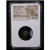 Image 2 : NGC Ionia, Ephesus c.200-150 BC AE11(0.90g) obv bee rv stag recumbent Graded Vf By NGC