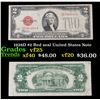 Image 1 : 1928D $2 Red seal United States Note Grades vf+