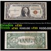 Image 1 : 1935A $1 Silver Certificate Hawaii WWII Emergency Currency Rare PC Block Grades vf++