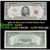 Image 1 : 1963 $5 Red seal United States Note Grades Choice AU