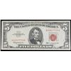 Image 2 : 1963 $5 Red seal United States Note Grades Choice AU