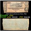 Image 1 : 1864 $10 Confederate Note, T68 Grades vf+