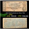 Image 1 : 1864 $10 Confederate Note, T68 Grades vf+