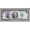 Image 2 : 1976 $2 Federal Reserve Note 1st Day of Issue, with Stamp Grades Gem CU