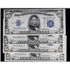 Image 2 : Set of 4 1934a $5 Blue seal Silver Certificate Grades CU