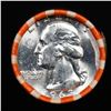 Image 2 : ***Auction Highlight*** Full Roll of Silver Unc 1963-p Washington 25c, 40 Coins in Total Brilliant U
