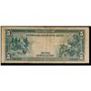 Image 3 : 1914 $5 Large Size Blue Seal Federal Reserve Note, Kansas City MI 10-J   Grades vf+