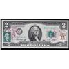 Image 2 : 1976 $2 Federal Reserve Note 1st Day of Issue, with Stamp Grades Gem CU
