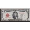 Image 2 : 1928E $5 Red Seal United States Note Grades Select AU