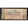 Image 2 : 1864 $5 Confederate Note, T69 Grades vf+